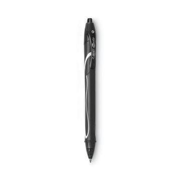 BIC® Gel-ocity Quick Dry Gel Pen, Retractable, Medium 0.7 Mm, Black Ink, Black Barrel, Dozen freeshipping - TVN Wholesale
